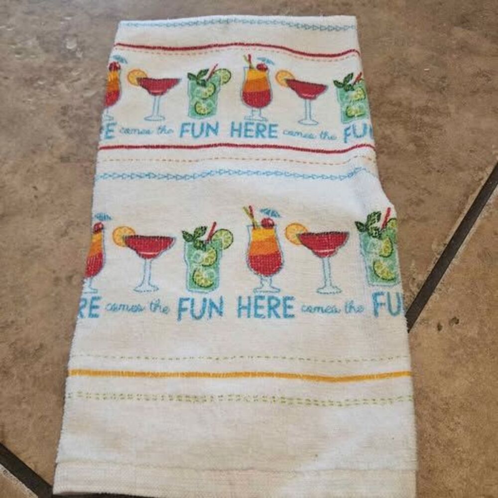 Celebrate Summer Together Cocktail Kitchen Towel
